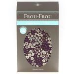 TISSU COUPON FLEURI 150x110cm Violet foncé - 100% Coton