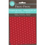 Tissu thermocollant A4 Frou-Frou Etoiles Rouge