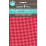 Tissu thermocollant A4 Frou-Frou Vichy Rouge