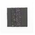 COFFRET TISSU FROU-FROU 4 COUPONS ODONATA 35x35cm Gris foncé 4633-0-2 petite image
