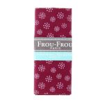TISSU COUPON FROU-FROU 45x55cm A BICYCLETTE BORDEAUX GLAMOUR 4643-0-514 image