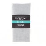 TISSU COUPON LIN 140x60cm Gris Perle - 100% Lin