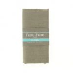 TISSU COUPON LIN 140x60cm Gris - 100% Lin