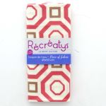 COUPON TISSU 45x53cm Coll. Sorbet d'été Corail 11B  - 100% coton