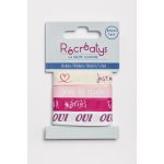 Récréatys - Assortiment 4 rubans messages 10mmx0,9mètre MARIAGE