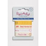 Récréatys - Assortiment 4 rubans messages 10mmx0,9mètre AMIS