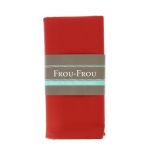 TISSU COUPON  SIMILI CUIR 140x60cm Rouge - 50% Coton 50% Polyurethane