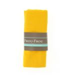 COUPON VELOURS MILLERAIS FIN 140x80cm Jaune foncé  - 100% Coton
