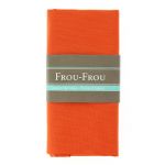 TISSU COUPON TOILE DE COTON 150x100cm Orange foncé  - 100% Coton