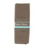 TISSU COUPON SATIN 150x100cm TAUPE  - 100% Polyester