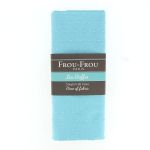Coupon TISSU PLUMETIS 135x80cm Bleu layette  - 100% coton