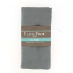 Coupon TISSU PLUMETIS 135x80cm GRIS PERLE  - 100% coton