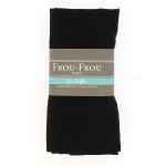 Coupon TISSU PLUMETIS 135x80cm Noir  - 100% coton