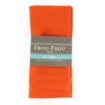Coupon TISSU PLUMETIS 135x80cm Orange vif  - 100% coton