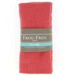 Coupon TISSU DOUBLE GAZE 135x60cm CORAIL  - 100% coton