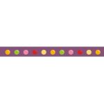 Récréatys - Ruban Gros grain 16mm Univers Gourmandise Pois - PRIX AU METRE