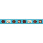 Récréatys - Ruban Gros grain 16mm Univers Gourmandise Gateaux - PRIX AU METRE