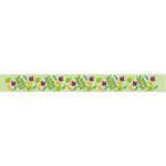 Récréatys - Ruban Gros grain 16mm Univers Nature Feuilles - PRIX AU METRE