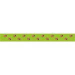 Récréatys - Ruban Gros grain 16mm Univers Nature Coccinelles - PRIX AU METRE