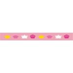 Récréatys - Ruban Gros grain 16mm Univers Girly Couronnes - PRIX AU METRE