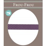 Ruban Satin Plumetis Frou-Frou 9mm Violet foncé 4716-9-47 image