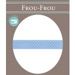 Ruban Satin Plumetis Frou-Frou 9mm Bleu layette 4716-9-8 image