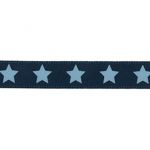 Ruban Satin Frou-Frou 9mm Etoiles Bleu foncé 4718-9-10 petite image