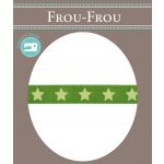 Ruban Satin Frou-Frou 9mm Etoiles Vert pomme 4718-9-12 image