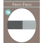 Ruban Gros Grain Frou-Frou 16mm bicolore Uni Gris foncé 4719-16-2 image