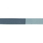 Ruban Gros Grain Frou-Frou 16mm bicolore Uni Bleu Gris 4719-16-3 petite image