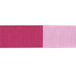 Ruban Gros Grain Frou-Frou 16mm bicolore Uni Rose Camélia 4719-16-7 petite image