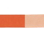 Ruban Gros Grain Frou-Frou 16mm bicolore Uni Orange 4719-16-9 petite image