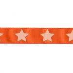 Ruban Gros Grain Frou-Frou 16mm Etoiles Orange 4720-16-109 petite image