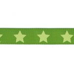 Ruban Gros Grain Frou-Frou 16mm Etoiles Vert pomme 4720-16-112 petite image
