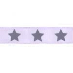 Ruban Gros Grain Frou-Frou 16mm Etoiles Lilas 4720-16-304 petite image