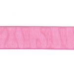 Ruban Organza soyeux Uni Rose poudré - PRIX AU METRE