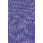 Ruban Organza soyeux Uni Violette - PRIX AU METRE