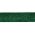 Ruban velours velouté Uni Vert Vert emeraude - PRIX AU METRE
