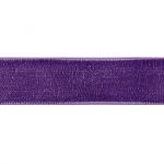 Ruban velours velouté Uni Violet Améthyste - PRIX AU METRE
