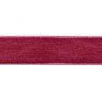 Ruban velours velouté Uni Rouge Rouge cerise - PRIX AU METRE