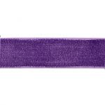 Ruban velours velouté Uni Violet foncé- PRIX AU METRE