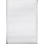 Ruban Satin soyeux Uni Blanc - PRIX AU METRE