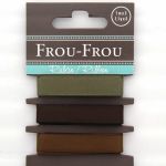 ASSORTIMENT 3 RUBANS SATIN UNI 10MM - Chocolat / Marron / Kaki