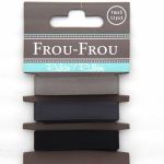 ASSORTIMENT 3 RUBANS SATIN UNI 10MM - Noir / Anthracite / Gris