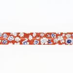 Frou-Frou Biais plié, 20mm, au mètre, en tissu Orange foncé - PRIX AU METRE