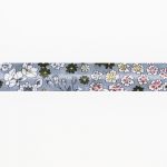 Frou-Frou Biais plié, 20mm, au mètre, en tissu Bleu Gris - PRIX AU METRE