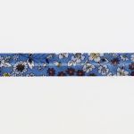 Frou-Frou Biais plié, 20mm, au mètre, en tissu Bleu