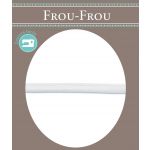 Frou-Frou Cordon Spaghetti Tissu Coton Uni 7mm Gris clair 4802-0-602 image