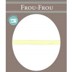 Frou-Frou Cordon Spaghetti Tissu Coton Uni 7mm Vert Anis - PRIX AU METRE