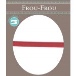 Frou-Frou Cordon Spaghetti Tissu Coton Uni 7mm Rouge 4802-0-708 image